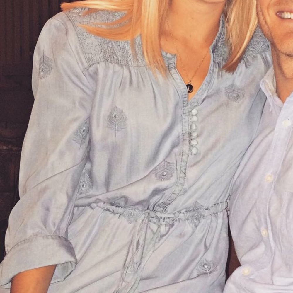 Holding Horses Riley Chambray Dress - S - Picture 7 of 7